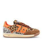 Back 70 Ladies Jogger L61 Laced Trainer in Leopard