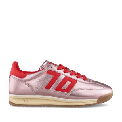 Back 70 Ladies Jogger NM41 Laced Trainer in Pink