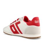 Back 70 Ladies Laced Trainer in Red
