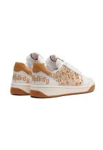 Ed Hardy Mens Ace Low Flames - White Sneaker