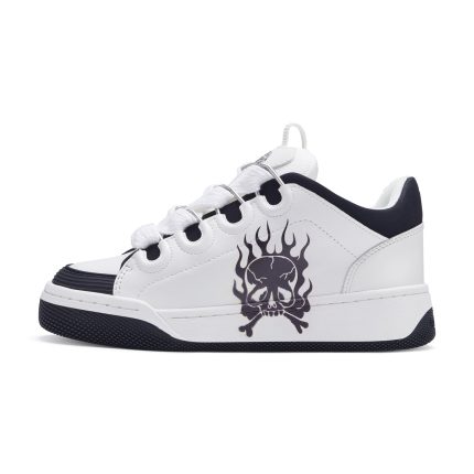Ed Hardy Mens Hardflip Low - Flaming Skull