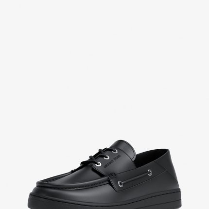 Michael Kors Aiden Leather Boat Shoes