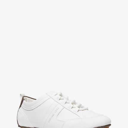 Michael Kors Keely Leather Trainer White