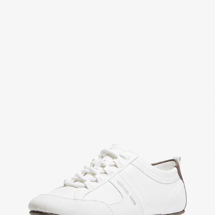 Michael Kors Keely Leather Trainer White