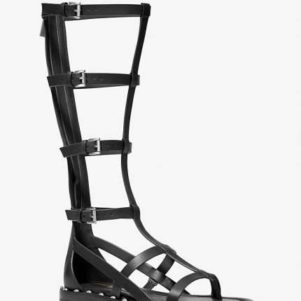 Michael Kors Noa Studded Leather Gladiator Sandal