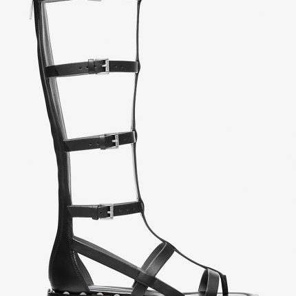 Michael Kors Noa Studded Leather Gladiator Sandal