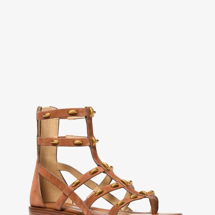 Michael Kors Noa Studded Suede Gladiator Sandal