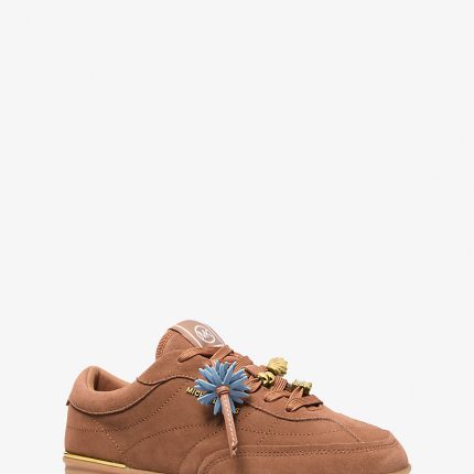 Michael Kors Nolan Embellished Suede Sneaker