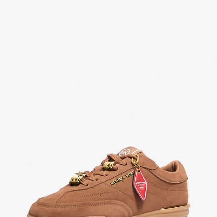 Michael Kors Nolan Embellished Suede Sneaker