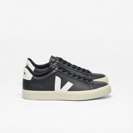 Vejas Campo Leather Black White