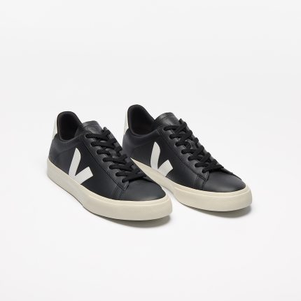 Vejas Campo Leather Black White