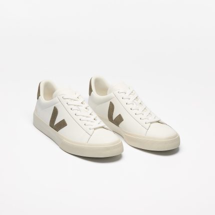 Vejas Campo Leather White Kaki