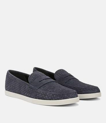 Vince Santino Woven Suede Loafer